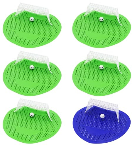 6 coladores de orinales con fragancia, colador de orinal con divertida portería de fútbol, protección contra salpicaduras y protección contra olores, inserto de urinario para baño, oficina, estadios,