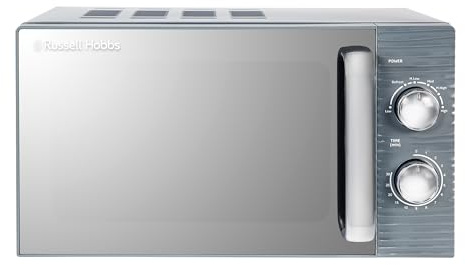 Russell Hobbs RHM1731G Inspire Solo Mikrowelle, 17 Liter, 700W, Grau, mit 5 Leistungsstufen, Timer, Auftaufunktion, Leicht zu Reinigen