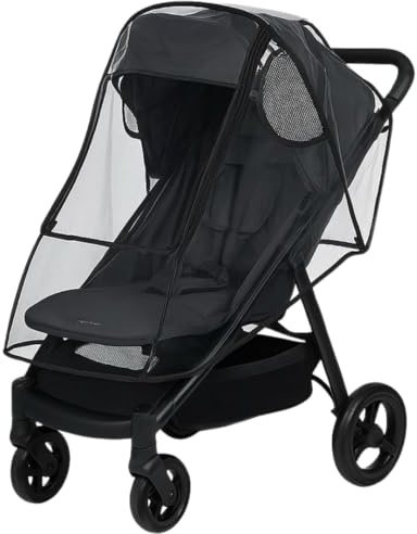 Universal Pushchair Rain Cover – Waterproof, Windproof Pram Cover for Travel, Weather Shield for Sun, Dust & Snow Protection