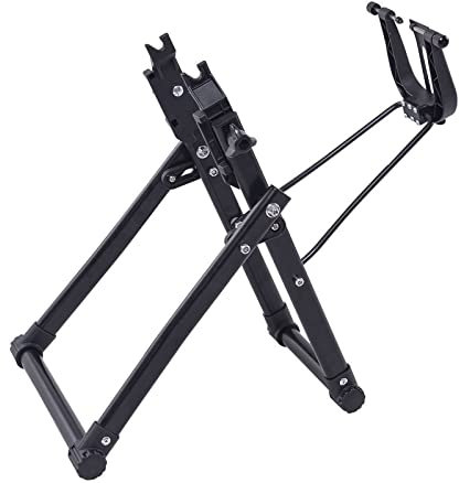 iMeshbean Zentrierständer Fahrrad, Fahrradständer Faltbares Fahrradmontageständer Schwerlast Aluminiumlegierung Schwarz Rad Reparaturständer für 16-29 Zoll Räder