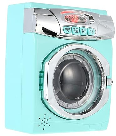 FRCOLOR Boys and Girls Washing Machine Toy Plastic Educational Pretend Play Washer Sound Effect Hands-On Learning Role Play Toy for Children Birthday Gift