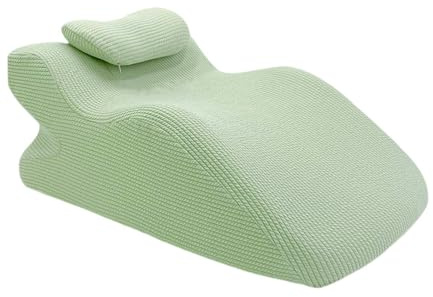 dijiusidy 2 Almohadas Premium de Apoyo para el Cuerpo Boca Abajo para una Postura cómoda al Dormir. Sujetan eficazmente la Cabeza y el Pecho. Cuña de Cama cómoda con Soporte para Cuello, Verde