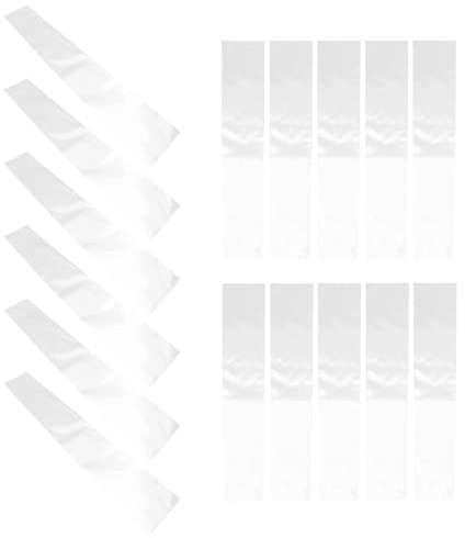 MAGICLULU Fundas plásticas transparentes para corbatas 100 unidades 8 cm ancho con acceso rápido para almacenamiento y viajes, diseñadas para hombres