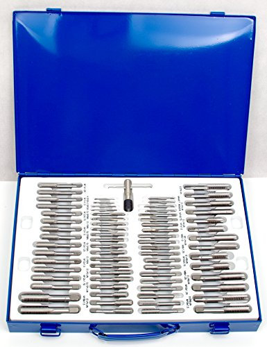 110 tlg. Gewindeschneidsatz Schneideisen Gewindeschneider Gewindebohrer Satz Set 55875