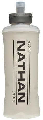 Nathan 20oz Soft Flask w/Bite Top, Running Water Bottle, Collapsible Water Bottle, Travel