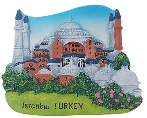 3D Istanbul kalkon kylskåpsmagnet resa souvenir gåva hem och kök dekoration magnetiskt klistermärke, Istanbul kalkon kylskåpsmagnet