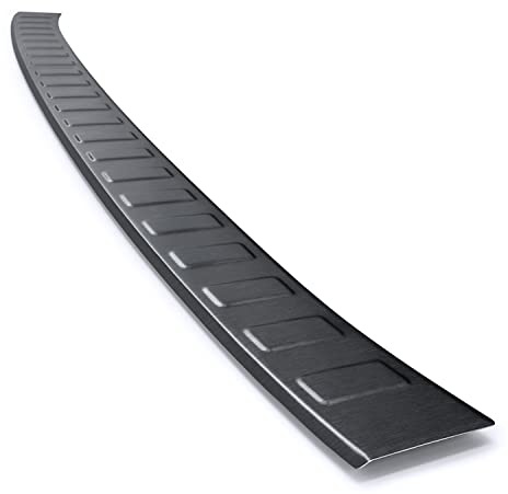 tuning-art L387 Edelstahl Ladekantenschutz passend für VW Golf 8 Limo 2019-, Farbe:Anthrazit