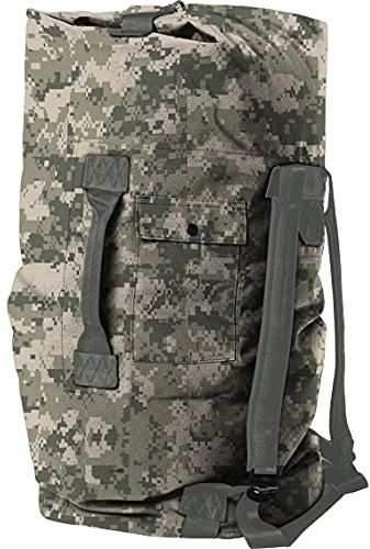 M MCGUIRE GEAR Tactical Military Style Duffle Bag, Cordura Nylon, 2 Carrying Straps, Backpack, Sea Bag, Bug Out Bag, MIL-SPEC, Made in USA (ACU)