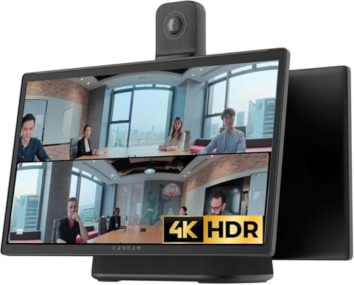 KanDao Meeting Ultra Système de conférence Tout-en-Un, écran Tactile 15,6 1080P FHD, Double Capture HDR 4K 30FPS, équipement de conférence 360, Centre de contrôle pour Salle de réunion 360
