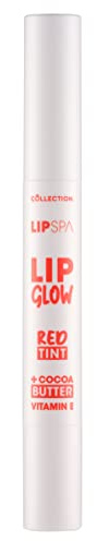 Collection Lip Spa Lip Glow Oil, Red Tint, Adapts To Lip Pigment, Enriched With Cocoa Butter, Sheer Rose, Vegan