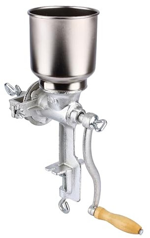 Getreidemühle, Manuelle Hand-Maisnuss-Getreidemühle, Küchenwerkzeug, Ausrüstung, Spezialnahrung, Wonder Junior Deluxe für Trockene und ölige Körner, Kurbelgewürz, Weizenstein