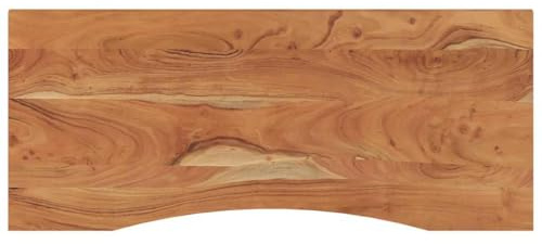 vidaXL Tablero de Escritorio Rectangular, Superficie de Mesa, Tablero de Trabajo Comedor, Superficie para Oficina, Madera de Acacia 110x50x2,5 cm
