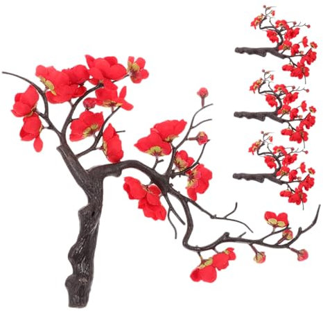 INOOMP Arrangement De Fleurs De Cerisier Artificielles Fausses Vignes en Soie pour Décorations De Fête À Domicile Ou Au Bureau