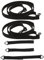 TOGEVAL 5pièces Sangles De Fixation Anti-Vent pour Parasol Lot de Sangles Réglables Stabilisateur Pratique pour Parasol De Terrasse Et Plage Et Facile à Installer