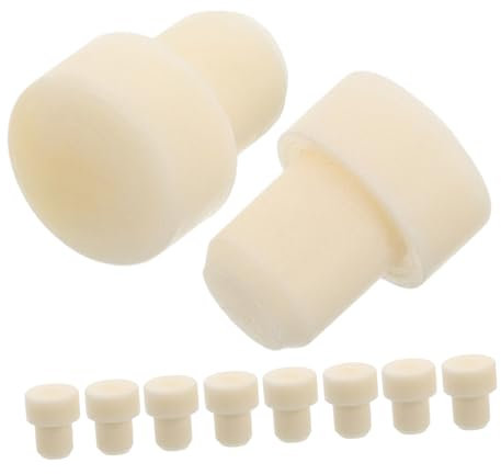 VICASKY Lot de 10 bouchons en polymère pour bouteilles de vin, arômes, bouchons de bouteille de vin, bouchons de bouteille de vin, bouchons de bouteille de vin, bouchons économiseur de vin, caoutchouc