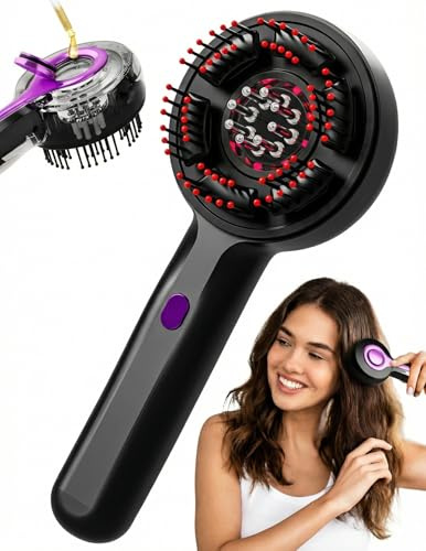 EMS Comb Brosse de massage électrique 2 en 1 pour cuir chevelu