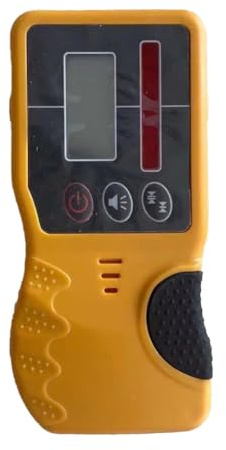 Rastapulz Ricevitore per laser rotativo autolivellante all'aperto, ricevitore laser rotativo con morsetto Heavy Duty e luce