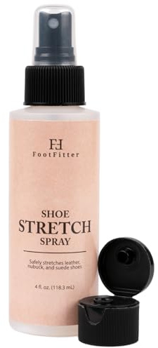 FootFitter Premium Shoe & Boot Stretch Spray – Leather, Suede & Canvas Softener for Tight Footwear, Shoe Stretching & Break‑In Comfort (4 fl. oz.)