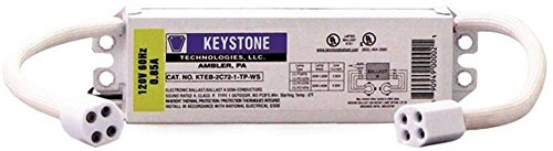 Keystone Ballasts 22 & 32 Watt or 32 & 40 Watt circline, 120V, w/sockets, Electronic Model Number KTEB-2C72-1-TP-WS-CP