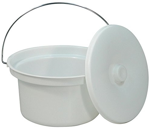 NRS M11193 Commode Potty and Lid - Spare or Replacement Potty for Dovedale Commode