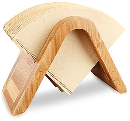Coffee Filter Holder, Cone Coffee Filters Holder Coffee Paper Storage Rack Stand Organizer Dispenser for Home Kitchen Bar Cafes, 6.9x3.1x4.6in