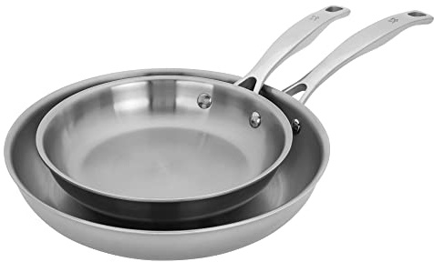 HENCKELS Clad H3 2-pc Stainless Steel 8-in & 10-in Fry Pan Set