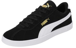 PUMA Club II Unisex Sneaker, Schwarz, Weißgold, 7 UK