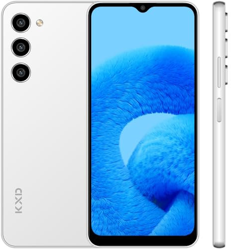 KXD A09 (8GB+128GB) Handy Ohne Vertrag, Octa Core 90Hz 6.56 HD+ Display Android 12 Handy günstig, 4000mAh 13MP+8MP Kamera, Fingerabdruck,GPS, Dual SIM 4G Simlockfreie Smartphone günstig