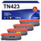 NOGIVY TN-423 TN423 Toner Kompatibel für Brother TN423 TN 423 TN-421 tn 421 Toner für Brother MFC-L8690CDW Toner HL-L8260CDW MFC-l9570cdw DCP-L8410CDW (Schwarz, Cyan, Magenta, Gelb, 4er-Pack)