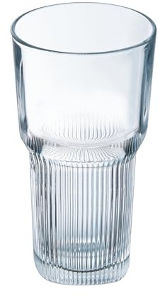 Arcoroc - Colección Starline - 6 vasos altos de 31 cl - Vidrio templado ultrarresistente - Fabricados en Francia - Embalaje reforzado