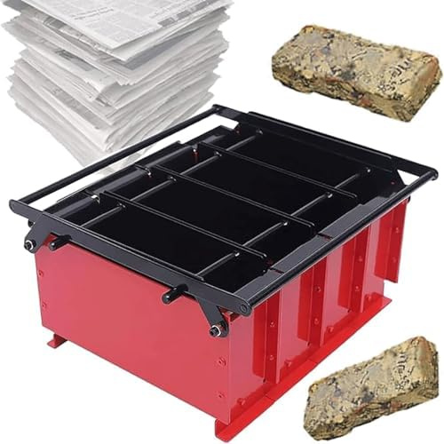 Creatore di bricchetti di carta ecologico, ricicla il giornale in blocchi di fuoco per riscaldare, ideale per stufe da giardino e caminetto