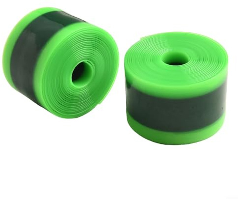Paquete de 2 forros para neumáticos de bicicleta de 34 mm, 38 mm x 2300 mm, cinta de protección contra pinchazos para ruedas de 20, 24, 26, 27, 29 pulgadas y 700C (38 mm x 1.0 mm x 2300 mm, negro)