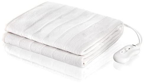 Tristar Wärmedecke – elektrische Polyester Unterdecke, 3 Heizstufen, waschmaschinengeeignet, 150 x 70 cm, BW-4751