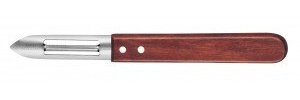 PRADEL ÉPLUCHEUR Manche Bois TEINTÉ 2 TRANCHANTS