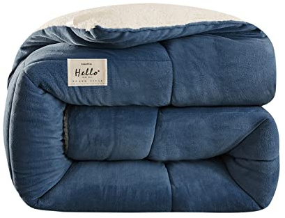 Ergocar Manta, Manta Reversible de Sherpa, Acogedora Manta Gruesa de Invierno, Mantas de Peluche Extra Suaves y Esponjosas para Sofá, Cama, Viaje, Sala de Estar