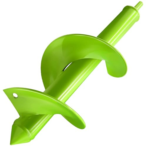 TCBWFY 4x12 Auger Drill Bit for Planting and Digging Holes, Garden Plant Flower Bulb Rapid Bulb Planter Earth Auger Bit Post or Umbrella Hole Digger for 3/8 Hex Drive Drill