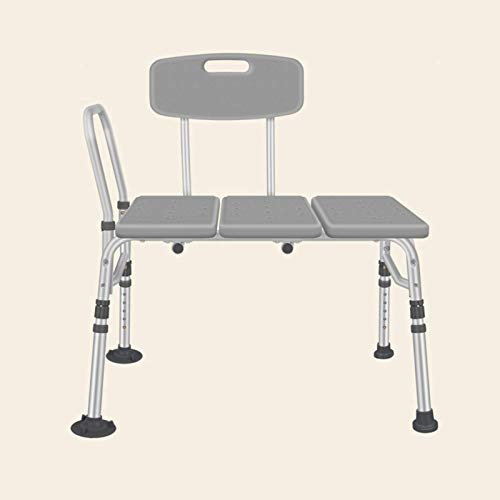 Chaise de douche pour personnes âgées Bancs Réglables en hauteur Élévateurs de baignoire pour personnes âgées et aides à la douche Siège de douche Tabouret de douche avec accoudoirs et dossier Sé