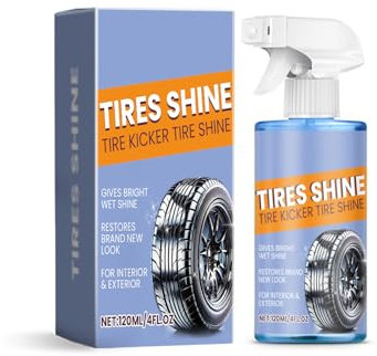 Reifenglanz, Reifenglanzspray, Endurance High Gloss Reifenpflege, Reifen Glanz, Tire Shine, für Matten Seidenglanz, für Profi Autopflege & Reifen Schwarz - Gummi Pflegemittel Auto, 02