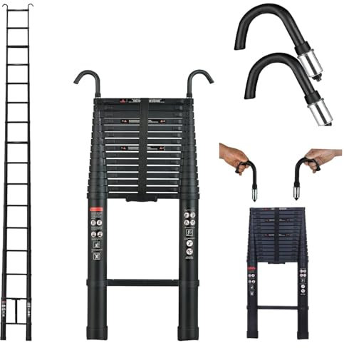 Professional Aluminium Multi Purpose Telescopic Ladder Heavy Duty Extension DIY 6M/20FT