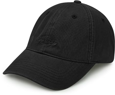 CLAPE Casquette Noir Casquettes Baseball Casquette Femme Coton Chapeau Broderie Réglable Chapeau Anti UV Noir Black BSAC2510