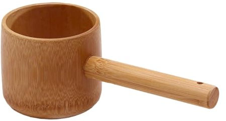 Louche en bambou 500 ml Accessoires de sauna Cuillère de bain pour jardinage Cuisine Ménage