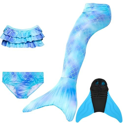 shepretty Fisch Tail Mädchen Fisch zum Monoflosse mit Bikini Sommer Cosplay 2025,A6lanpu-140