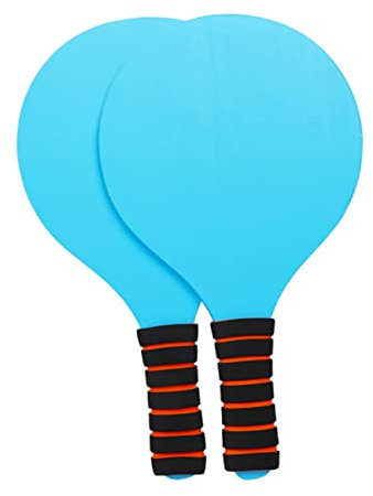 TOYANDONA Raqueta De Bádminton De Madera Palas para Pelota De Playa Divertidas Raquetas para Pelota para Balones De Bádminton Aire