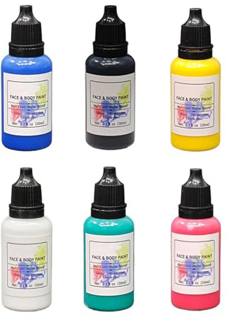 Face Painting Kit for Kids | 6 Colors Festive Facial Paint,Christmas Halloween Water-Based Body Painting Kit for Men Women Kids Eye Face Party Festival Clown Makeup