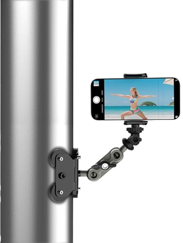 Magnetischer Smartphone-Halter - verstellbare Zaunhalterung, Acción-Kamera-Pfostenhalterung für Baseball, Softbol, Bádminton, Fußball, Baloncesto, Aufzeichnung von Sportaufnahmen, Outdoor-Aktivitäten