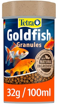 Tetra Goldfish Fish Food Granules, Complete Fish Food for All Smaller Goldfish, 32 g