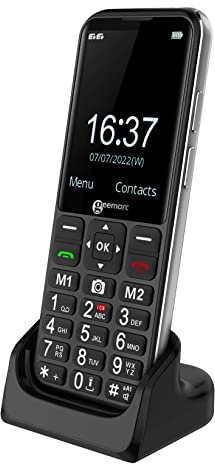 Geemarc CL8600-4G Loud Senior Mobile Phone with Large Keys, SOS Function and One-touch Memory Buttons - Bluetooth and Hearing Aid Compatible - For Hearing Impaired - Unlocked - UK Version