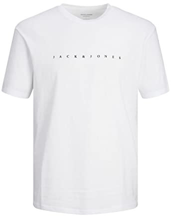 JACK & JONES Herren Jjestar Jj Tee Noos T-Shirt, Weiß, L EU
