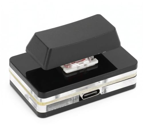 Bewinner Clavier PC Macro Programmable à 1 Touche, Clavier Unique à Bouton USB Défini par L'utilisateur, Clavier OSU Mécanique RVB, Touche de Raccourci Personnalisée Filaire USB C pour