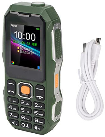 Joyzan Téléphone Portable à Gros Points de Contrôle, écran de 1.8 Pouces Grand Klaxon Mini Mobile avec Double Caméra SIM Radio Torche Robuste Batterie Senior de 5 800 MAh Longue Durée